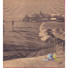 Krantenknipsel De overlaat in werking zicht vanaf Spijk Coll. C.v.Boggelen